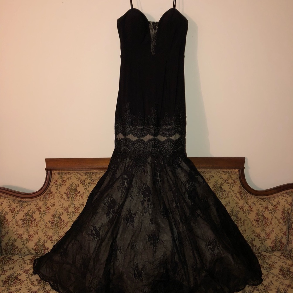 Black Elegant Mermaid Prom Dress